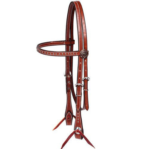Chestnut With Antique Dots Headstall