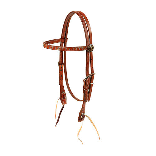 Chestnut With Antique Dots Headstall
