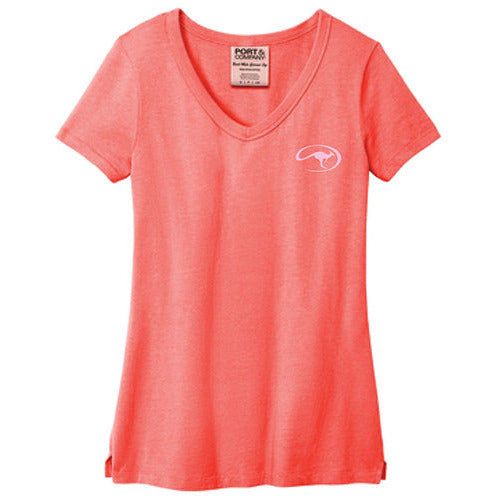Ladies Beach Wash V-Neck Tee