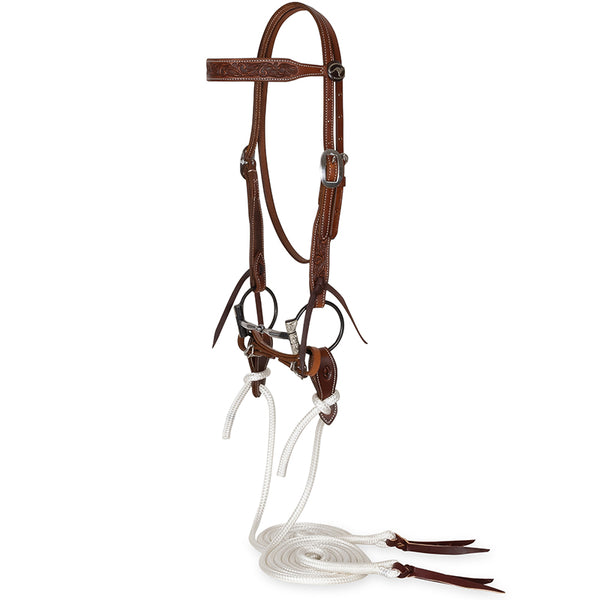 Scroll Stamp Performance Horse Bridle Set