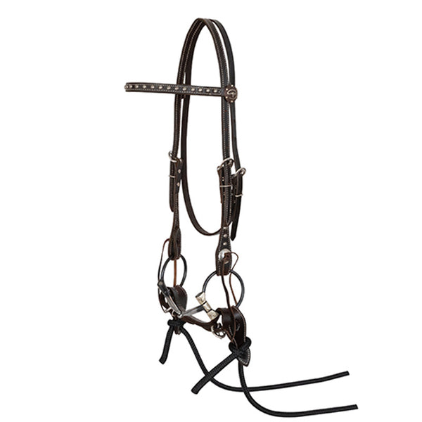 Dotted Chocolate Performance Horse Bridle Set